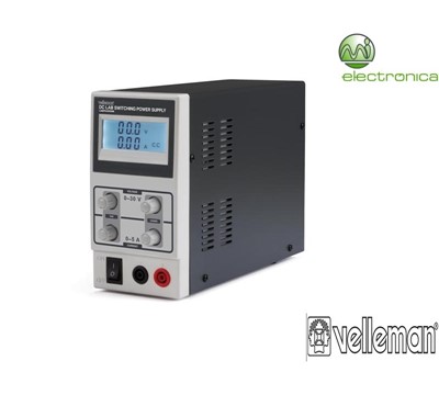 FONTE ALIMENTAÇÃO P/ LAB. DC 0-30VDC/0-5A MÁX MOD. COMUTÁVEL VELLEMAN