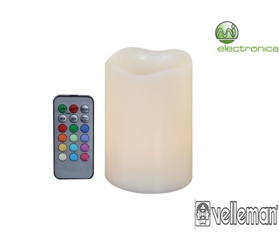 VELA LED EM CERA REAL C/ CONTROLO REMOTO VELLEMAN