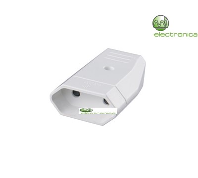 FICHA SCHUKO FÊMEA FLAT 10A/250V/2500W BRANCO