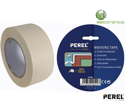FITA ADESIVA MASKING TAPE 50mmx50M PEREL