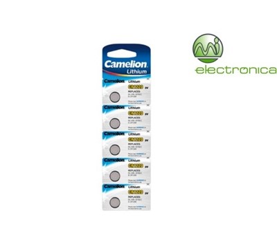 PILHA LITHIUM 3V CR1220 BP5 CAMELION