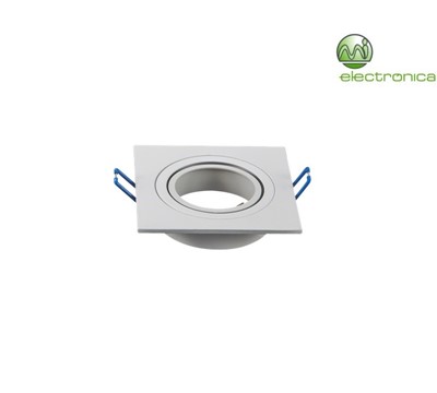 SUPORTE LED GU10/MR16 QUADRADO SINGLE BRANCO