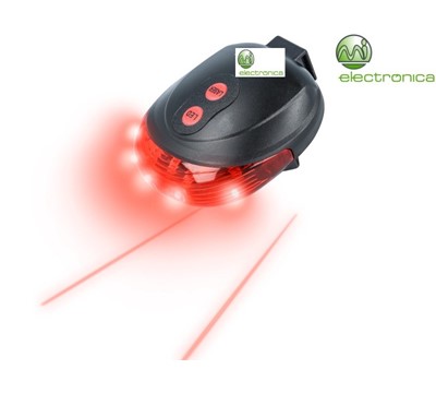 LUZ TRASEIRA P/ BICICLETA LED/LASER