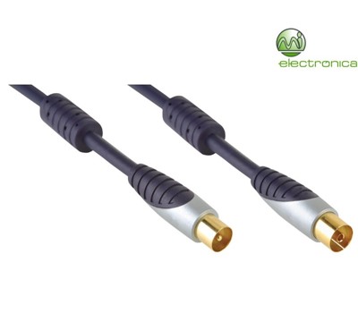 CABO COAXIAL RF 24K GOLD 1M