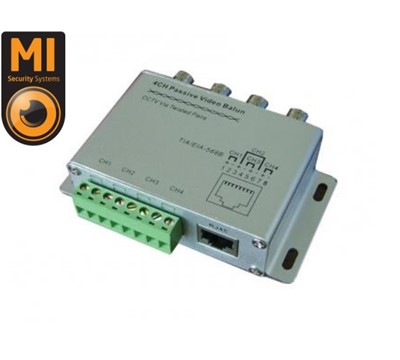 BALUN PASSIVO 4 CANAIS PASSIVO VIDEO  BALUN UTP