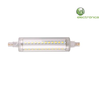 LAMPADA LED R7S 8W 118mm 810LM BRANCO QUENTE