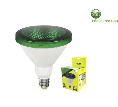 LAMPADA LED PAR38 15W 1200LM LUZ VERDE