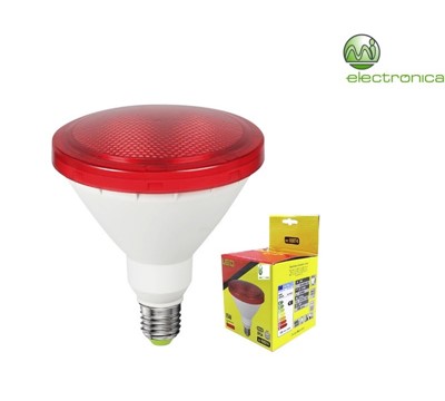 LAMPADA LED PAR38 15W 1200LM LUZ VERMELHO