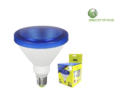 LAMPADA LED PAR38 15W 1200LM LUZ AZUL