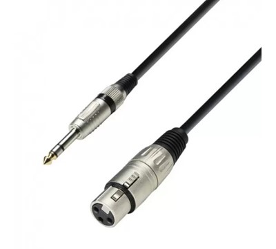 CABO SOM PROFISSIONAL XLR FÊMEA - JACK 6,3 6M