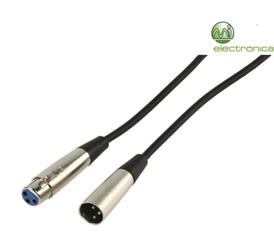 CABO MICROFONE PROFISSIONAL XLR MACHO XLR FÊMEA 9M