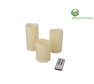 LANTERNAS TIPO VELA C/ CONTROL, REMOTO - 3 UNI. VELLEMAN
