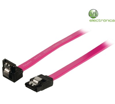 CABO DE DADOS SATA II 3GB, SATA 7PIN-SATA 7PIN FÊMEA 90º