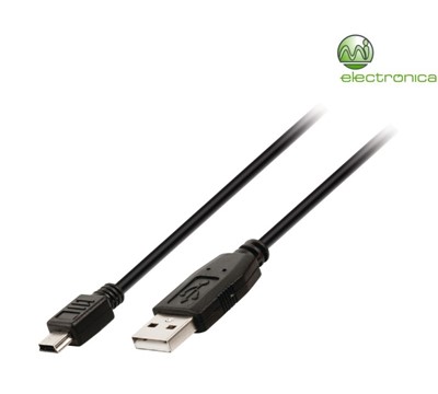 CABO USB 2.0 DE A MACHO A MINI 5PIN MACHO 2M