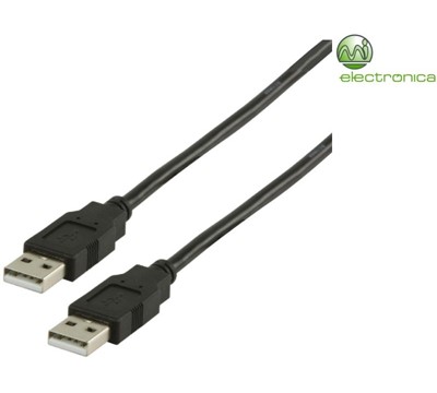 CABO USB 2.0, USB A MACHO - USB MACHO 2M