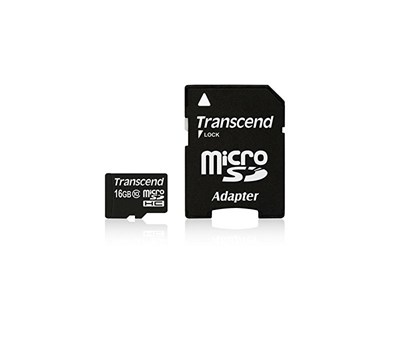 MICRO SD TRANSCEND 16GB CLASS10 C/ ADAPT SD