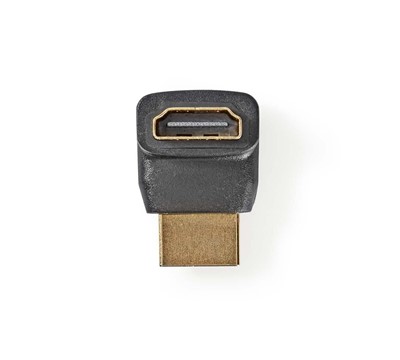 ADAPTADOR HDMI | CONETOR HDMI - HDMI FÊMEA ÂNGULO 270° PRETO