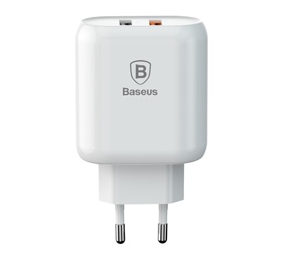 CARREGADOR 2 PORTAS USB BASEUS BOJURE 3.0 BRA