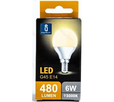 LAMPADA LED E14 G45 6W B QUENTE