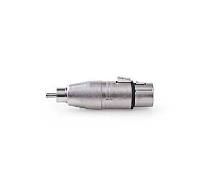 CONETOR ADAPTADOR XLR RCA MACHO - XLR 3PIN FÊMEA
