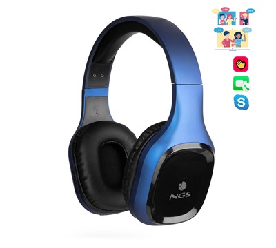 HEADPHONE NGS S/ FIOS BLUETOOTH 5.0 AZUL