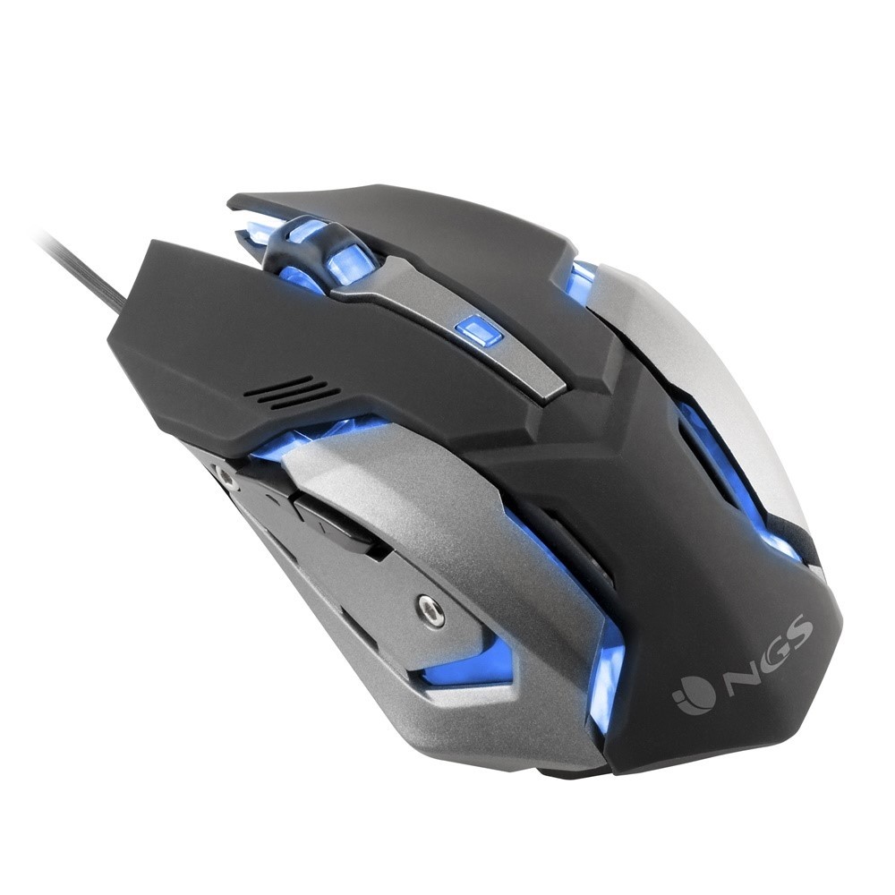 RATO GAMING ÓTICO 2400 DPI C/ FIO E ILUMINAÇÃO LED NGS