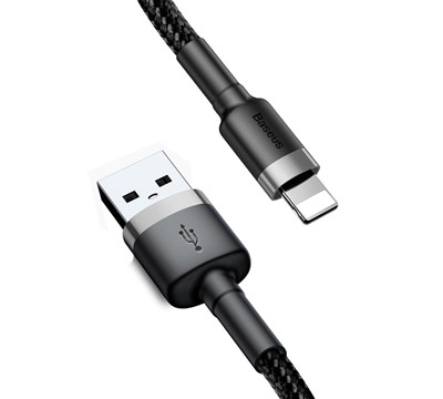CABO USB LIGHTNING 3m 1,5A BASEUS CAFULE PRE/CINZ