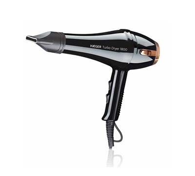 SECADOR DE CABELO 1800W - HAEGER TURBO DRYER 1800