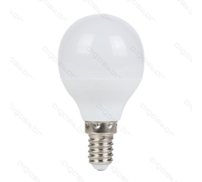 LAMPADA LED E14 A5 G45 6W BRANCO QUENTE