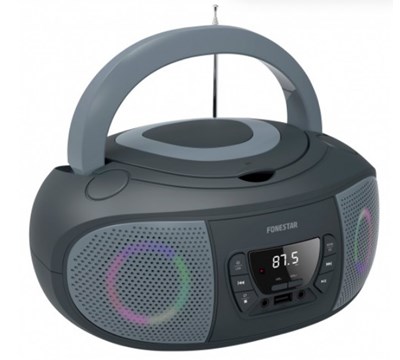 RADIO CD MP3 BLUETOOTH LED FONESTAR GREY