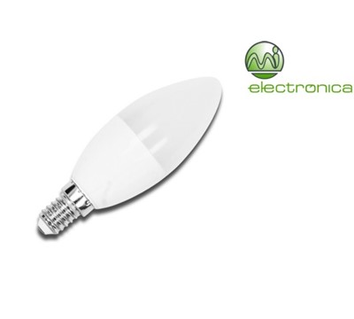 LAMPADA LED E14 VELA 6W BRANCO FRIO