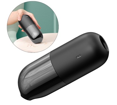 MINI ASPIRADOR BASEUS C1 CAPSULE VACUUM CLEANER BLACK