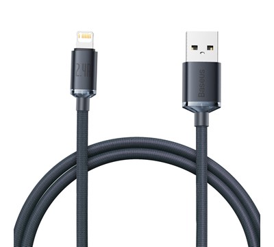 CABO BASEUS CRYSTAL SHINE CARGA/DADO USB TYPEA 2.4A 1.2M PRE