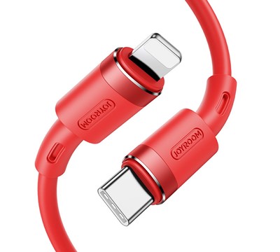 CABO JOYROOM USB TYPE C - LIGHTNING PD 20W 1.2M VERMELHO