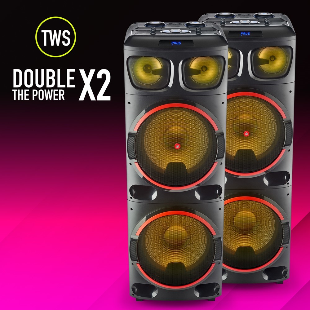 COLUNA BLUETOOTH 1200W TWS 2x15 NGS