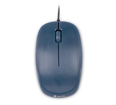 RATO ÓTICO C/ FIOS 1000 DPI USB 2 BOTÕES+SCROLL NGS AZUL