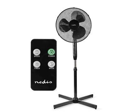 VENTILADOR DE PÉ 3 VELOCIDADES 400mm 40W CONTROLO REMOTO