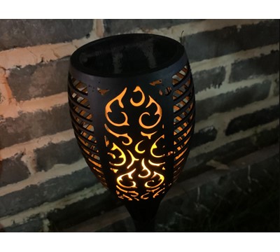 SOLAR FLAME LIGHT 96LED 1500mAh Li IP65