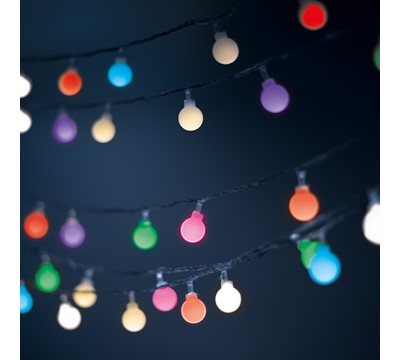 LUZES LED FROSTED BALLS FB53 5M x30 MULTICOLOR 230V