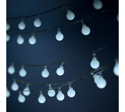 LUZES LED FROSTED BALLS FB51 5M x30 BR QUENTE 230V