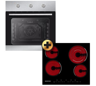 KIT FORNO + PLACA VITROCERÂMICA DE ENCASTRE HV-V406 INOX