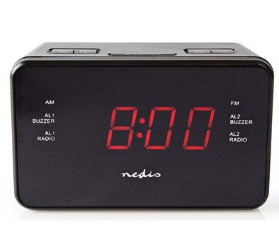 RADIO RELOGIO DESPERTADOR DIGITAL PRETO