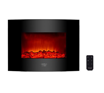 LAREIRA ELÉTRICA DECORATIVA 22" 2000W READY WARM 2200CURVED FLAMES PRETO