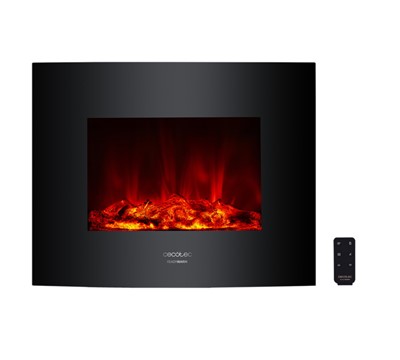 LAREIRA ELÉTRICA DECORATIVA 26" 2000W READY WARM 2600 CURVED FLAMES PRE
