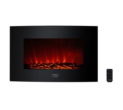 LAREIRA ELÉTRICA DECORATIVA 35" 2000W READY WARM 3500 CURVED FLAMES PRE
