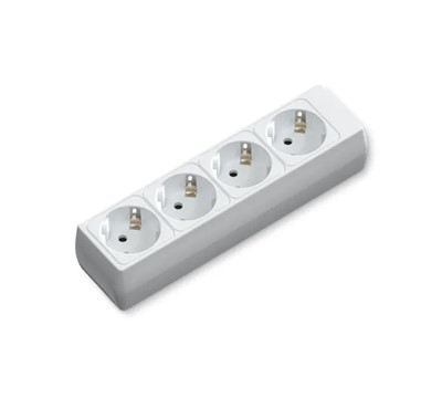 TOMADA QUADRUPLA S/ CABO 3680W BRANCA
