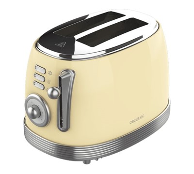 TORRADEIRA 2 ABERT 850W TOAST&TASTE 800 VINTAGE LIGHT YELLOW