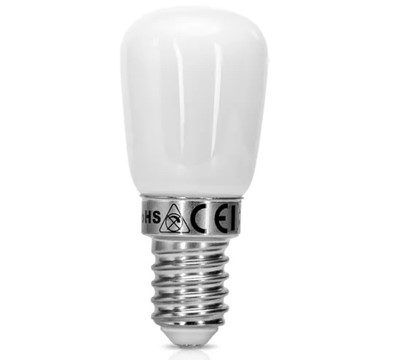 LUZ FRIGORIFICO LED T26 3.5W E14 BRANCO FRIO