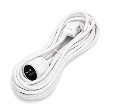 CABO EXTENSÃO TOMADA ELECTRICA 10M 3680W BRANCO