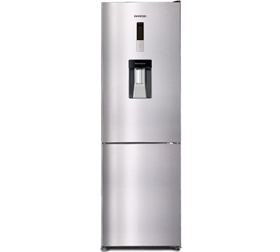 FRIG COMBINADO C/ DISPENS NO FROST 185.5x60x63.5cm 322L INOX